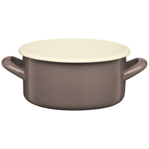 Rondel emaliowany gładki GORDON 22cm brąz